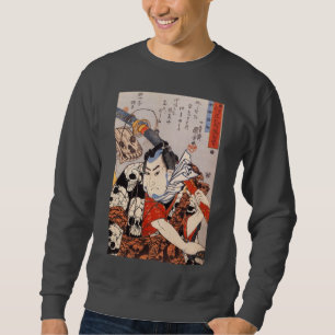Sweatshirt Samurai porte un Motif crânien