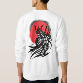 Sweatshirt Samurai Warrior avec T-shirt Sun Graphic (Dos)