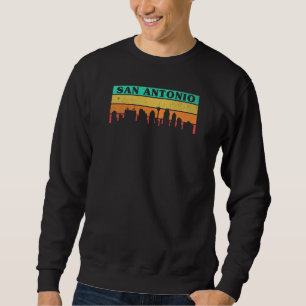 Sweatshirt San Antonio Skyline Retro Design pour San Antonio