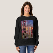Sweatshirt San Antonio Skyline Texas (Devant entier)