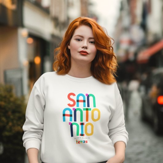 Sweatshirt San Antonio Texas Mid Century, Pop Art,