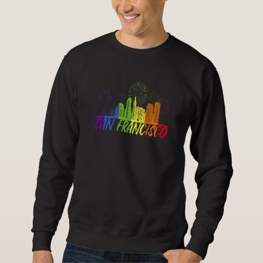 Sweatshirt San Francisco Pride Skyline Pride Parade San Franc (Devant)