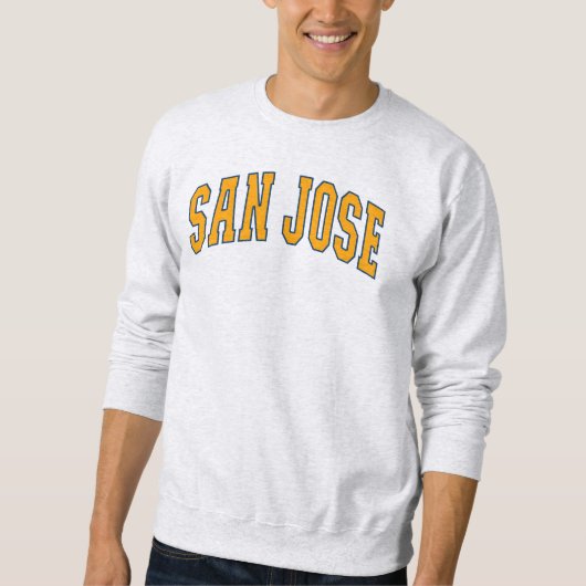 Sweatshirt San Jose California Varsity College Style (Devant)