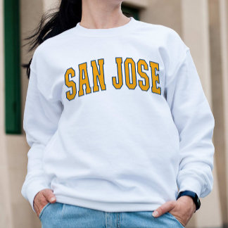 Sweatshirt San Jose Californie Style Collège Vintage