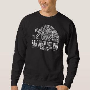 Sweatshirt San Juan Del Río Mexico Eagle Retro Vintage Distra