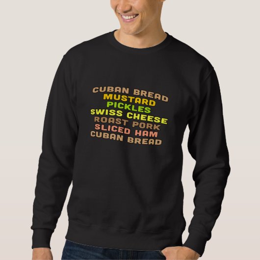 Sweatshirt Sandwich cubain (Devant)