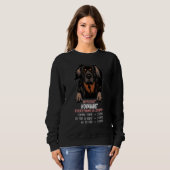 Sweatshirt sans chien Hovawart tout est stupide_1 (Devant entier)