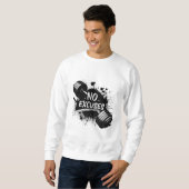 Sweatshirt Sans Excuses – Typographie Motivationne (Devant entier)