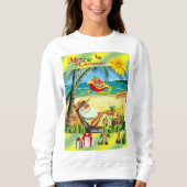 Sweatshirt  Santa Beach Bum (Voorkant)