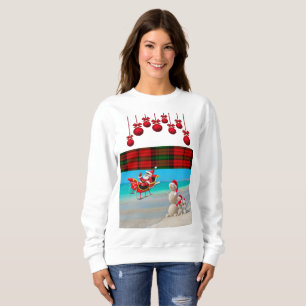 Sweatshirt Santa Beach Bum