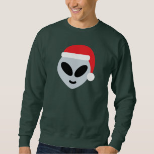 Sweatshirt santa claus alien emoji
