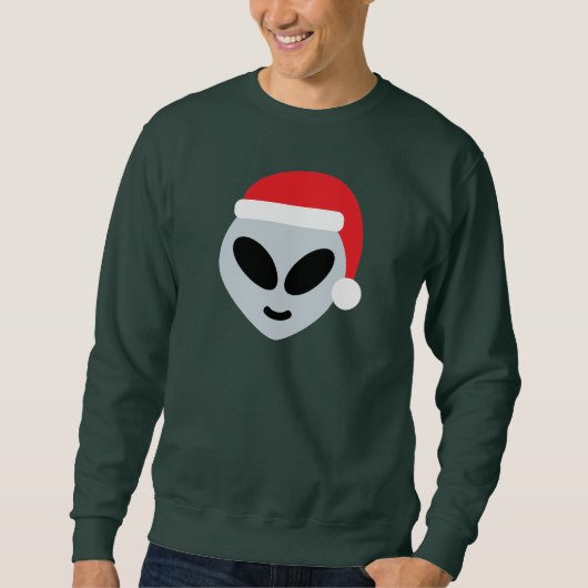 Sweatshirt santa claus alien emoji (Devant)