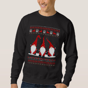 Sweatshirt Santa Claus Garden Gnome Joyeux Noël