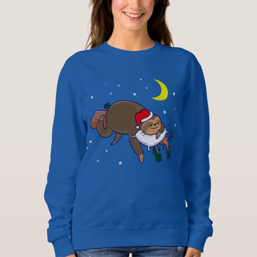 Sweatshirt santa claus sloth noël (Devant)