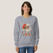 Sweatshirt Santa Clause vintage Joyeux Noël (Devant entier)