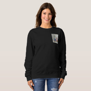 Sweatshirt Santa en prison femme sweat-shirt noir poche