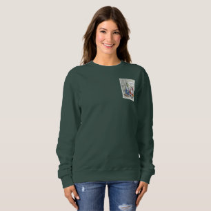 Sweatshirt Santa en prison femme sweat-shirt vert poche