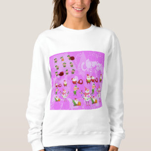 Sweatshirt Santa Magical Pink New Year 