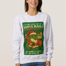 Santa Mahj Sweat-shirt Ugly Sweater