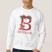Sweatshirt Santa Monogrammed and Name Family Matching (Devant)
