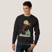 Sweatshirt Santa Reindeer Chicken Ugly Sweater Farmer Christm (Devant entier)