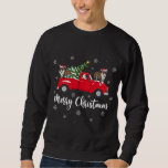 Sweatshirt Santa Riding Christmas Tree Truck Bull Terrier Dog<br><div class="desc">Père Noël Riding Arbre de Noël Camion Bull Terrier Chien Noël</div>