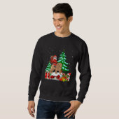 Sweatshirt Santa Riding Shar Pei Dog Theme Christmas Shar Pei (Devant entier)