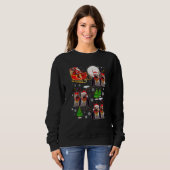 Sweatshirt Santa Riding Sleigh Yorkshire Terrier Christmas Re (Devant entier)