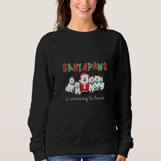 Sweatshirt Santapaws arrive en ville (Devant)