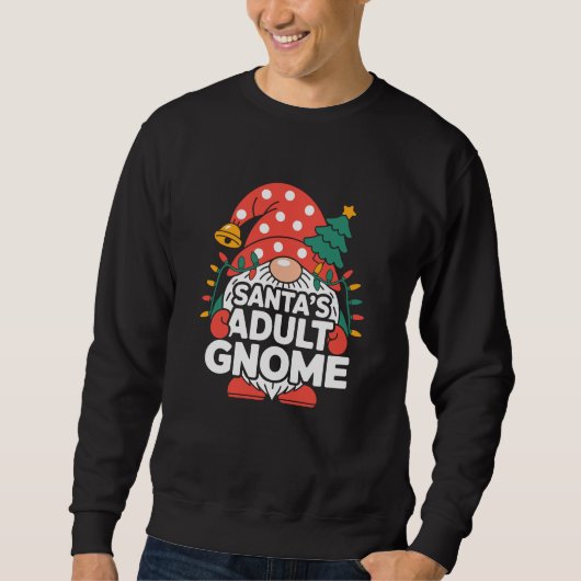 Sweatshirt Santa's Adult Gnome Funny Christmas Lights (Devant)
