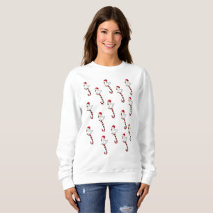 Sweatshirt Santa's Chicks Candycane