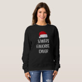 Sweatshirt Santas Favorite Diver Christmas  Diving (Devant entier)