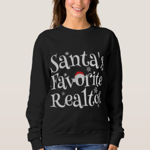 Sweatshirt Santas Favorite Ho Père Noël favori Ho Fille Amusa