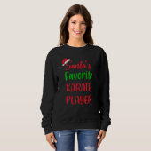 Sweatshirt Santas Favorite Karate Player     Karate Christmas (Devant entier)