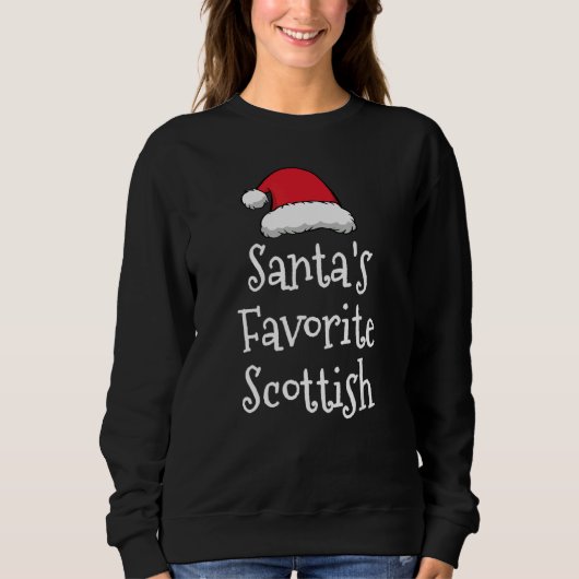 Sweatshirt Santas Favorite Scottish   Christmas     Xmas paja (Devant)