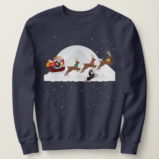 Sweatshirt Santas Lappy Helpers - Chemises de vacances Lapphu (Design devant)