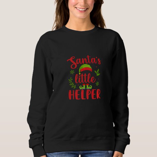 Sweatshirt Santa's Little Helper  Christmas Time  Merry Chris (Devant)