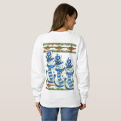 Sweatshirt  Santa's Sneeuwman (Achterkant volledig)