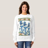 Sweatshirt Santa's Sneeuwman (Voorkant volledig)