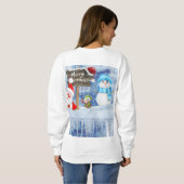 Sweatshirt Santa's Sneeuwman (Achterkant volledig)
