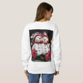 Sweatshirt  Santa's Sneeuwman (Achterkant volledig)