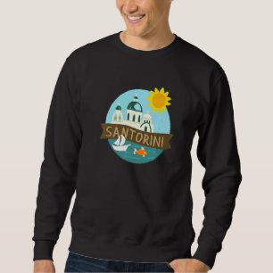Sweatshirt Santorini City Grèce cadeau souvenir pour les femm