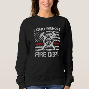 Sweatshirt Sapeurs-pompiers de Long Beach Californie Mince Li