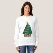 Sweatshirt Sapin de Noël Cosy (Devant entier)