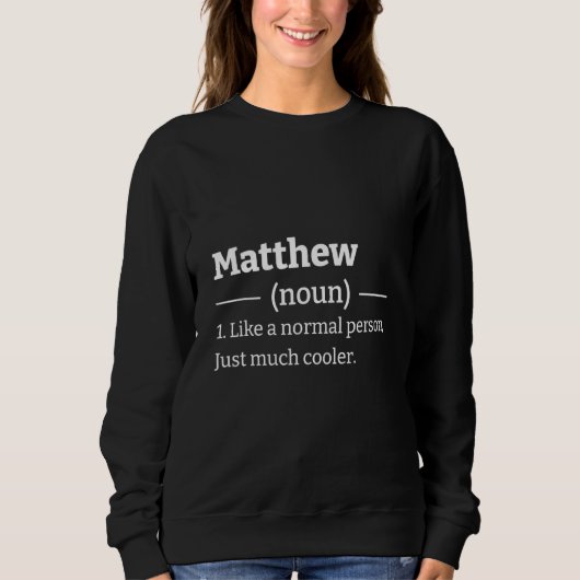 Sweatshirt Sarcastique Matthew (Devant)