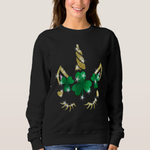 Sweatshirt Sarcastique Unicorne Face Imprimer mignon Saint Pa