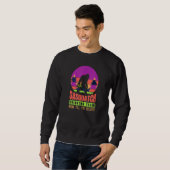 Sweatshirt Sasquatch Silhouette Beer Me Retro Sunset (Devant entier)
