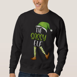Sweatshirt Sassy Elf jumeler famille Noël garçon fille Noël N