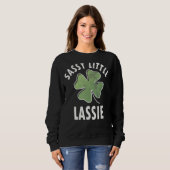 Sweatshirt Sassy Little Lassie Saint-Patricks (Devant entier)