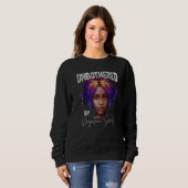 Sweatshirt Sassy Queen Black History Month Afro African Ameri (Devant entier)